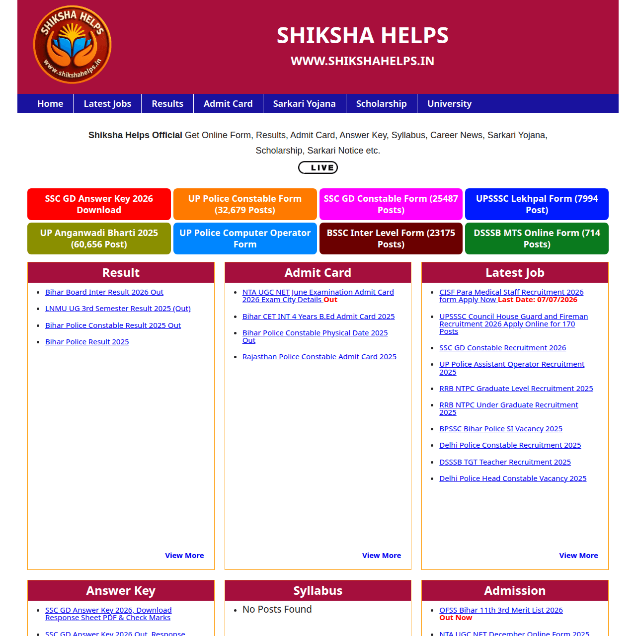 Sarkari Result WordPress Theme For Complete Job Website in WordPress 1 Sarkari Result WordPress Theme For Complete Job Website in WordPress